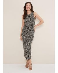 Phase Eight - Rubie Geo Bodycon Midi Dress - Lyst