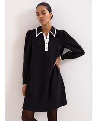 Phase Eight - Petite Gina Collar Swing Dress - Lyst