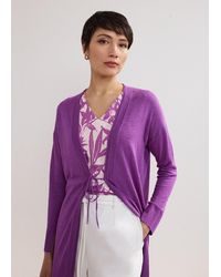 Phase Eight - Tasha Linen Longline Cardigan - Lyst