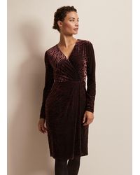 Phase Eight - Elina Velvet Burnout Dress - Lyst