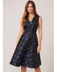 Phase Eight - Ottilie Floral Jacquard Fit And Flare Dress - Lyst