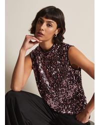 Phase Eight - Tasha Sequin Top - Lyst
