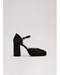 Phase Eight - Suede Closed Toe Platform - Lyst