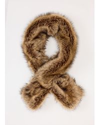 Phase Eight - Faux Fur Scarf - Lyst
