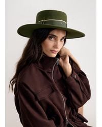 Phase Eight - Felt Ribbon Boater Hat - Lyst