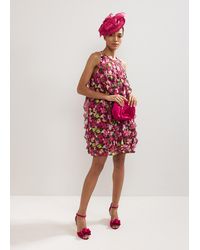Phase Eight - Cleo Ruffle Printed Dress - Lyst