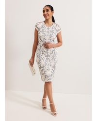 Phase Eight - Petite Karima Tapework Midi Dress - Lyst
