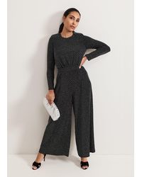 Phase Eight - 's Sasha Black Sparkle Jumpsuit - Lyst