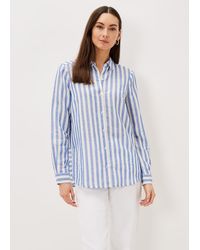 Phase Eight - Hannah Linen Stripe Blouse - Lyst