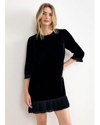 Phase Eight - Elysia Velvet Mini Dress - Lyst
