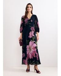 Phase Eight - Betty Floral Printed Long Sleeve Maxi Dress - Lyst