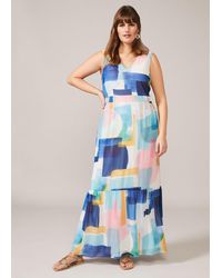 Phase Eight - Eliza Abstract Print Maxi Dress - Lyst