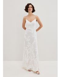 Phase Eight - Arabella Embroidered Silk Maxi Dress - Lyst