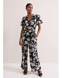 Phase Eight - Myron Floral Wide Leg Jumpsuit - Lyst