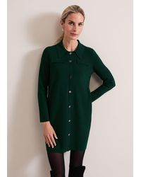 Phase Eight - Azealia Fine Knit Collared Tunic Dress - Lyst