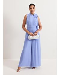 Phase Eight - Petite Lucie Tie Neck Jumpsuit - Lyst