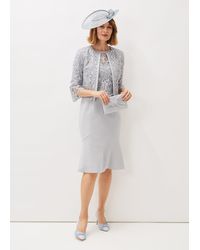 Phase Eight - Alisha Double Layer Lace Peplum Dress - Lyst
