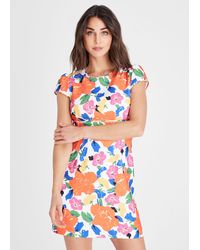 Phase Eight - Mirian Floral Textured Mini Dress - Lyst