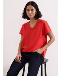 Phase Eight - Saphiya Slub T-Shirt - Lyst