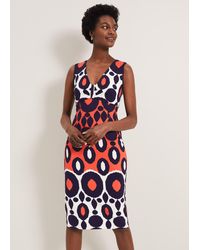 Phase Eight - Olga Abstract Print Dress - Lyst