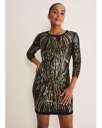 Phase Eight - 's Anisa Open Back Sequin Knit Dress - Lyst