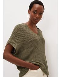 Phase Eight - Lizzia V-Neck Chunky Stitch Knit - Lyst