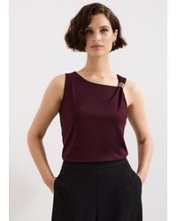 Phase Eight - Samie Metal Detail Sleeveless Top - Lyst
