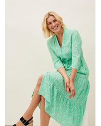 Phase Eight - Diana Floral Midi Dress - Lyst