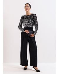 Phase Eight - Shio Sequin Top Wide Leg Jumpsuit - Lyst