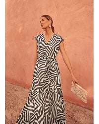 Phase Eight - Zalaya Zebra Print Maxi Dress - Lyst