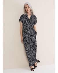 Phase Eight - Paige Abstract Print Wide Leg Jumpsuit - Lyst