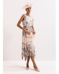Phase Eight - Petite Georgiana Print Midi Dress - Lyst