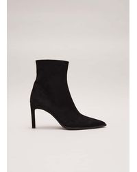 Phase Eight - Suede Pointed Heeled Boot - Lyst