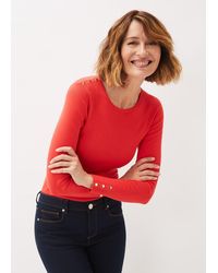 Phase Eight - Poppia Button Detail Knit Jumper - Lyst