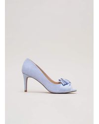 Phase Eight - Satin Twist Peeptoe Shoes - Lyst