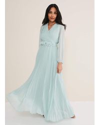 Phase Eight - Petite Alecia Pleated Maxi Dress - Lyst