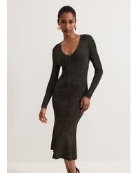 Phase Eight - Tillie Lurex Flippy Hem Dress - Lyst