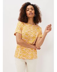 Phase Eight - 's Lucille Cotton Zebra Print Top - Lyst