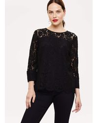 Phase Eight 's Bettie Lace Blouse - Black