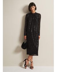 Phase Eight - Cindy Sequin Midi Dress - Lyst