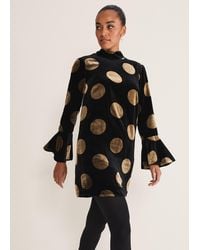 Phase Eight - Aylin Spot Bell Sleeve Dress - Lyst