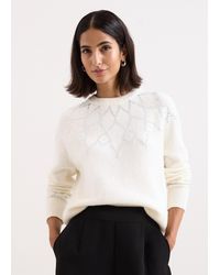 Phase Eight - Petite Abigail Hotfix Fairisle Jumper - Lyst