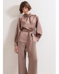 Phase Eight - Celene Satin Blouse - Lyst