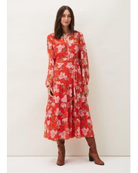 Phase Eight - Philippa Floral Chiffon Maxi Dress - Lyst
