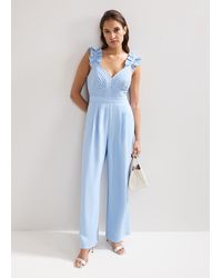 Phase Eight - Moira Ruffle Sleeve Jumpsuit - Lyst