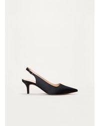 Phase Eight - Satin Slingback Heeled Shoes - Lyst