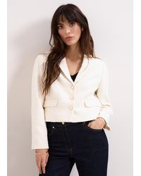 Phase Eight - Adria Boucle Cropped Jacket - Lyst