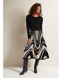 Phase Eight - Silvia Fit And Flare Midi Dress - Lyst