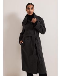Phase Eight - Petite Paloma Funnel Neck Wool Coat - Lyst