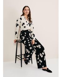 Phase Eight - 's Rae Floral Wide Leg Trouser - Lyst